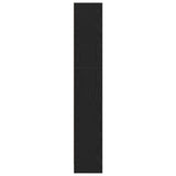 4-Tier Bookcase Black Oak 80x24x143 cm Engineered Wood 862002
