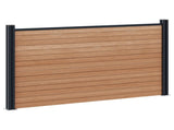 Fence Panel WPC and Aluminium Brown 42039070