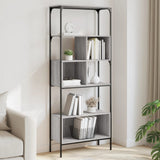 Bookcase 5-Tier Grey Sonoma 76x33x188.5 cm Engineered Wood 839006