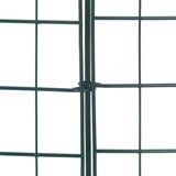 Pond Fence Set 8 pcs Green 50 x 80 cm Steel 42017318