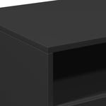 ZNTS Coffee Table with LED Lights Black 90x49x40 cm 839834