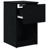 Bed Cabinet 2 pcs Black Oak 29 x 31.5 x 49 cm Engineered Wood 8001100