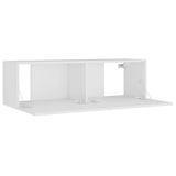 8 Piece TV Cabinet Set White Engineered Wood 3114222
