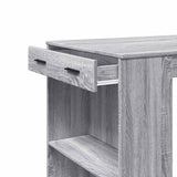 Bar Table Grey Sonoma 102x70x103.5 cm Engineered Wood 3309326