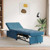 Sofa Bed Blue 194 x 67 x 82 cm Velvet 42008593
