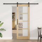 Sliding Door ORKDAL Natural and Black 73.5 x 198.5 cm 3331847