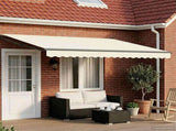 Retractable Awning Cream 4 x 2 m 100% Polyester and Aluminium 3419076