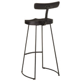 Bar Stools 2 pcs Black 49x43x103 cm Solid Wood Mango 4013515