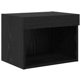 TV Wall Units with LED with LED 5 pcs Black Oak Engineered Wood 3402961