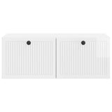 Wall-Mounted TV Cabinet High Gloss White 78.5 x 41 x 30 cm 898009