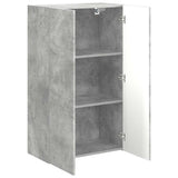TV Wall Cabinet Wall-mounted Concrete Grey 59.5 x 31 x 100 cm 892372