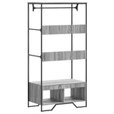 Wardrobe Grey Sonoma 90x50x180 cm Engineered Wood 848672