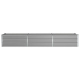 Planter Light Grey 290 x 50 x 45 cm Galvanised Steel 42018154