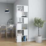 Book Cabinet Room Divider White 60x24x186 cm 809098