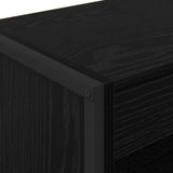 Book Cabinet Black Oak 80 x 30 x 121 cm Engineered Wood 886414