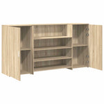 Reception Desk Sonoma Oak 200x50x103.5 cm Engineered Wood 3324180