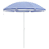 Garden Parasol 263 x 263 x 272 cm 170T Polyester Blue and White 4010669