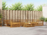 Outdoor Sofa Set 7 pcs Natural Solid Acacia Wood 3373084