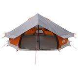 Tipi Tent with Roof Grey and Orange 800 x 800 x 430 cm 42028717