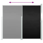 Retractable Side Awning 140 x 300 cm Black 45353