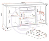 ZNTS Corona 4 Door 1 Drawer Sideboard 400-405-023