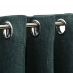 ZNTS Linen-Look Blackout Curtains with Grommets 2pcs Green 140x175cm 321184