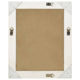 Wall Mirror Baroque Style 50x60 cm White 320316