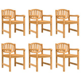 7 Piece Garden Dining Set Solid Wood Teak 3157932