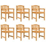 ZNTS 7 Piece Garden Dining Set Solid Wood Teak 3157935