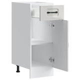Kitchen Base Cabinet Kalmar High Gloss White Engineered Wood 853459