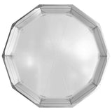 Planter Silver 120 x 120 x 35 cm Galvanised Steel 883729