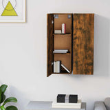 TV Cabinets 2 pcs Smoked Oak 30.5x30x90 cm Engineered Wood 815748