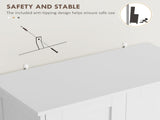 Multi-Storage Freestanding Kitchen Cabinet - White T3398P342968