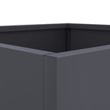 Planter Anthracite 49x47x46 cm Steel 841563