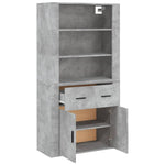 Highboard Concrete Grey Engineered Wood 3185379