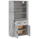 Highboard Concrete Grey Engineered Wood 3185379