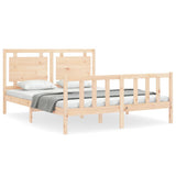Bed Frame without Mattress King Size Solid Wood Pine 3192171