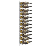 Wall Mounted Wine Rack for 24 Bottles 2 pcs White Iron 340885