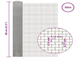 Mesh Screen 80 x 1000 cm 6 Mesh Stainless Steel 201 Silver 42039655