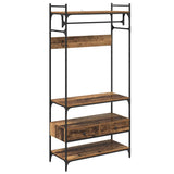 Wardrobe with Shelf Old wood 89 x 39 x 184.5 cm Engineered wood 883547