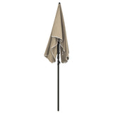 Garden Parasol Taupe Polyester, Steel 200x130 cm Tiltable 315554