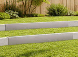 Garden Cover Profile 2 pcs 100 x 6 x 15 cm Stainless Steel 8012956