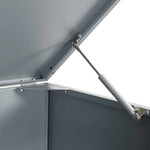 Wheelie Bin Storage for 5 Bins Grey 345x79x117 cm Steel 3279990