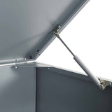 Wheelie Bin Storage for 5 Bins Grey 345x79x117 cm Steel 3279990