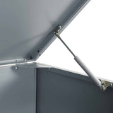 Wheelie Bin Storage for 5 Bins Grey 345x79x117 cm Steel 3279990