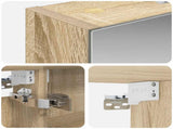 Bathroom Mirror Cabinet Sonoma Oak 40 x 10.5 x 60.5 cm 889033