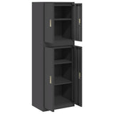Storage Cabinet 2 pcs Black 60 x 40 x 175 cm Steel Lockable 3438753