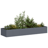 Planter Anthracite 280x80x40 cm Steel 860761