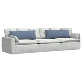 Sofa Pillows 2 pcs Blue 120 x 40 cm Corduroy Fabric 42013820