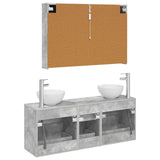 Bathroom Furniture Set 4 pcs Concrete Grey 3406706
